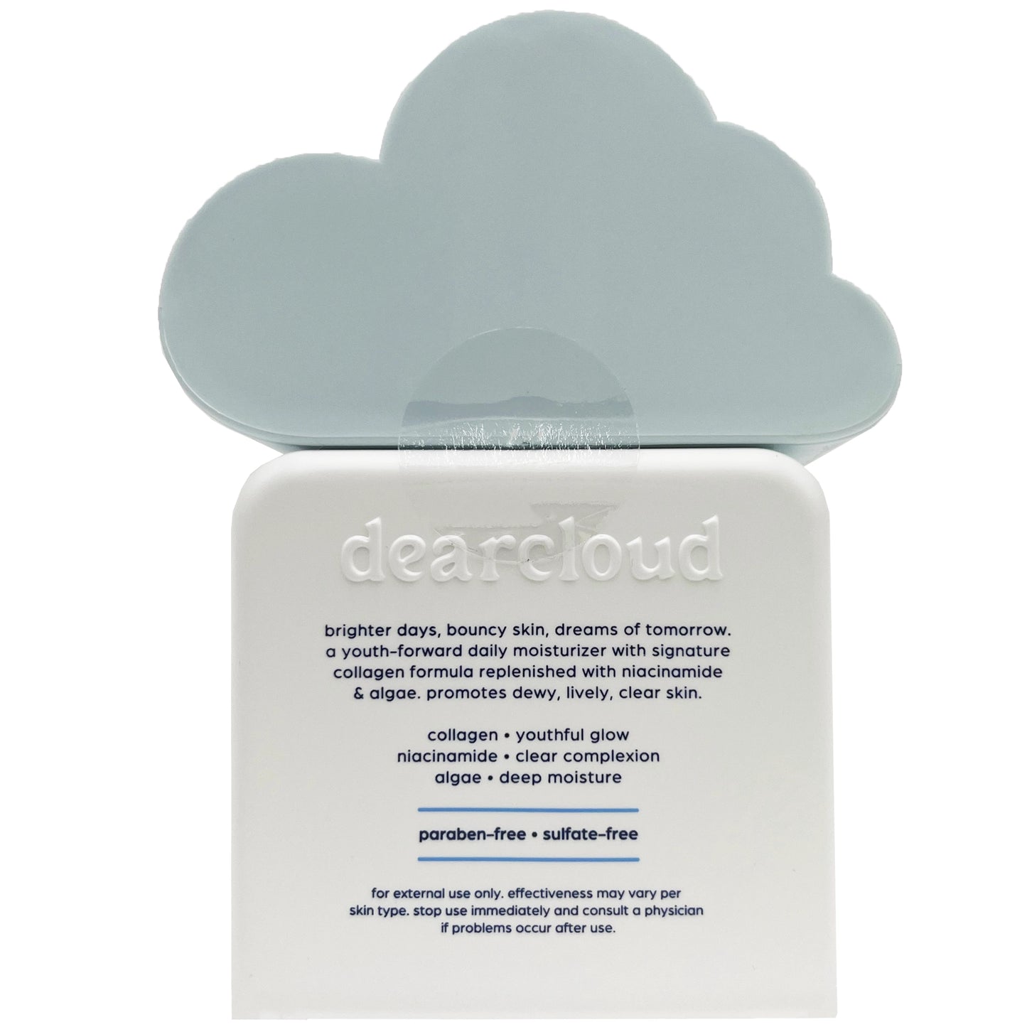 dearcloud New/Youth Collagen Cream with niacinamide + algae 3.38 fl oz