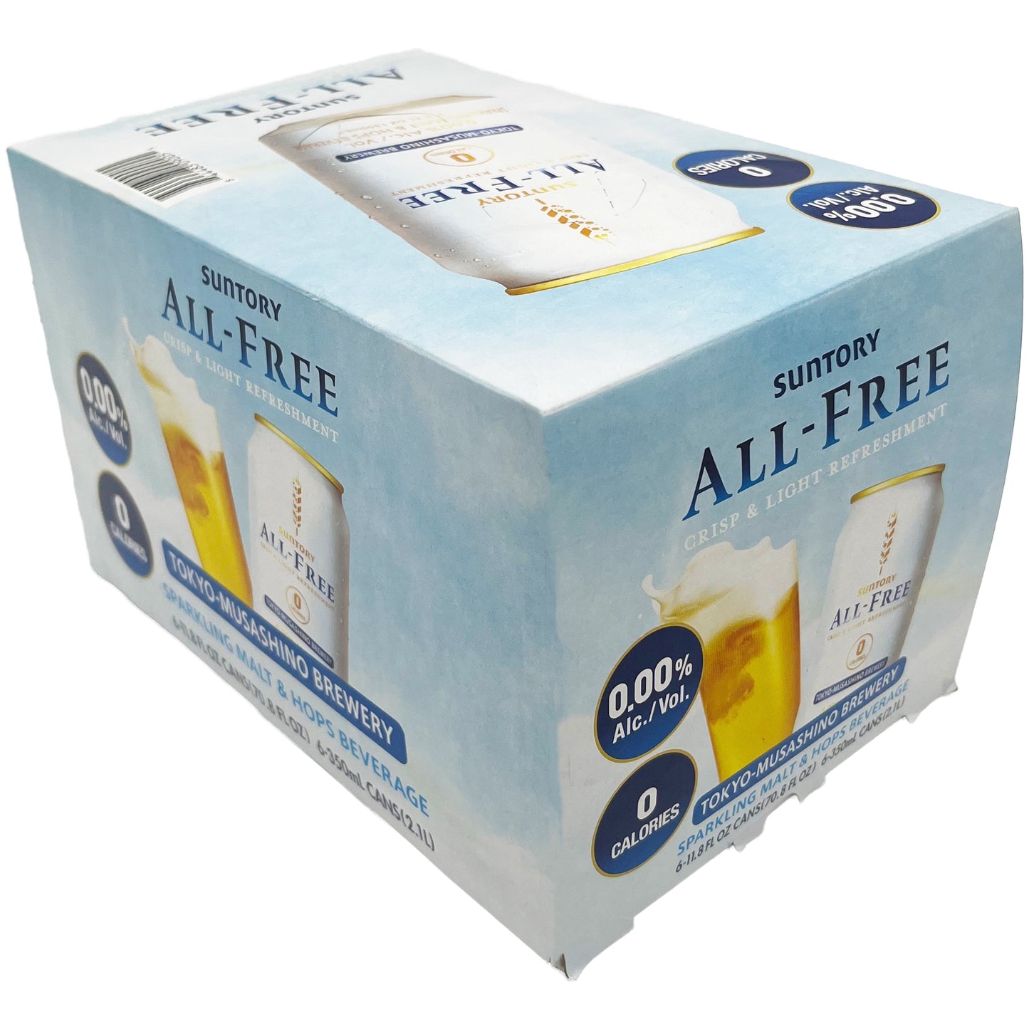 Suntory All-Free Zero Non-Alcohol Beer 6 Pack