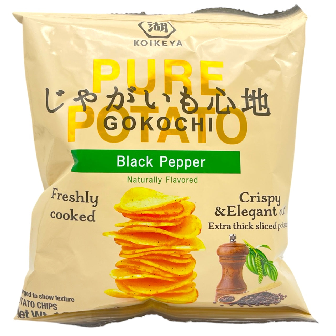 Koikeya Pure Potato Black Pepper 1.9 oz