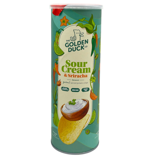 The Golden Duck Sour Cream & Sriracha Potato Crisps 4.4 oz