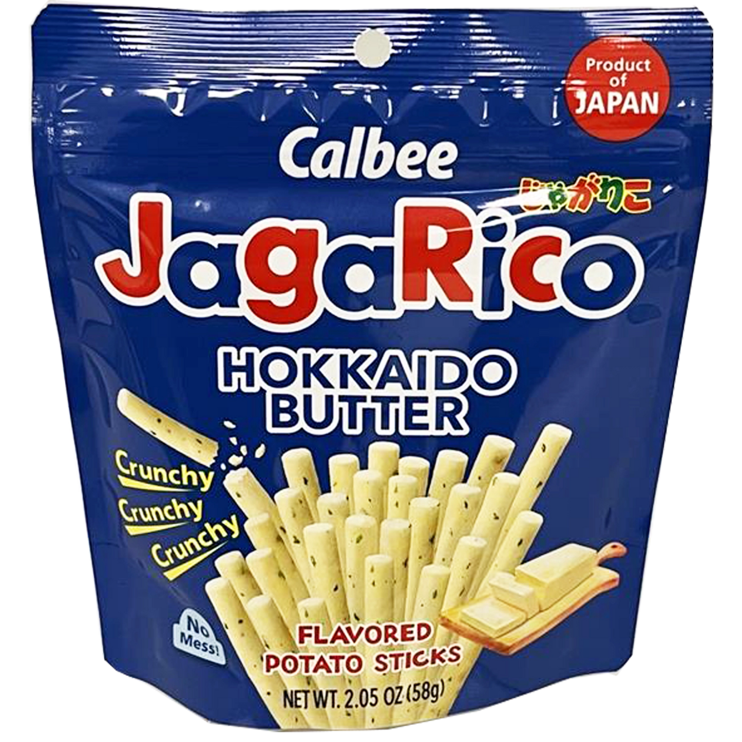 Calbee Jagarico Flavored Potato Snack, Hokkaido Butter Flavor 2.05 oz