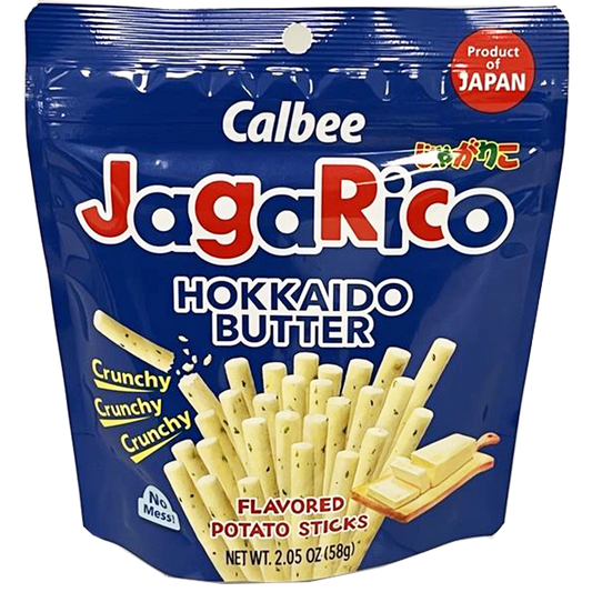 Calbee Jagarico Flavored Potato Snack, Hokkaido Butter Flavor 2.05 oz