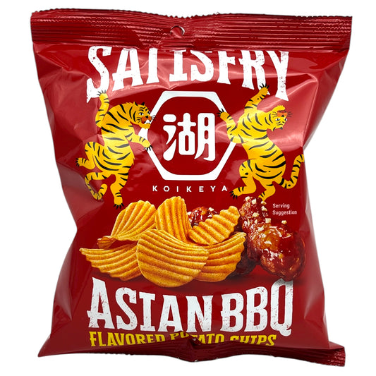 Koikeya Satisfry Asian BBQ Flavored Potato Chips 1.9 oz