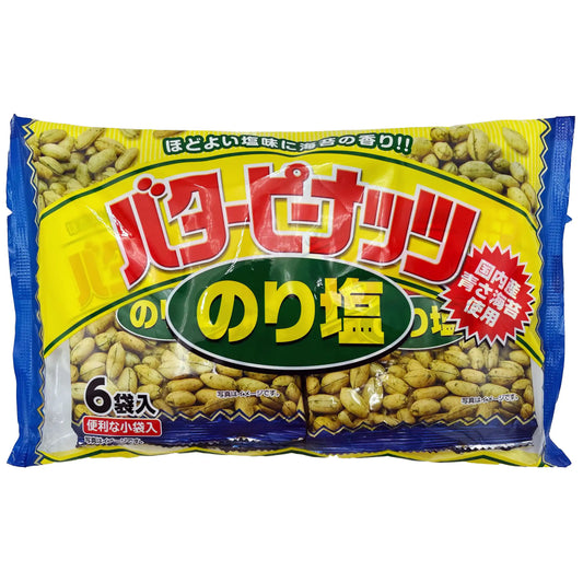 Butter Peanut Seaweed Salt  Norishio 6 Piece 4.23 oz