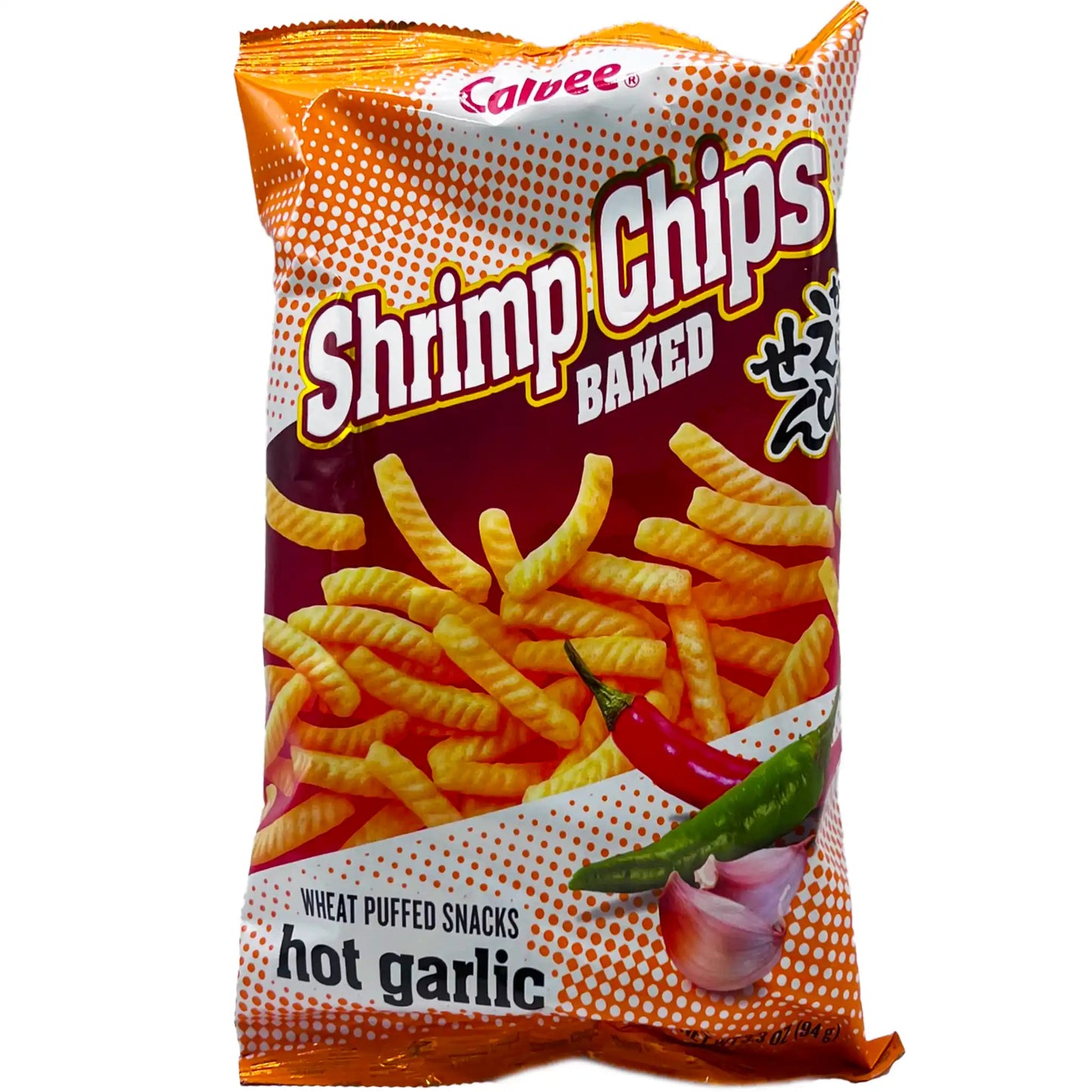 Calbee Shrimp Chips Hot Garlic 3.3 oz