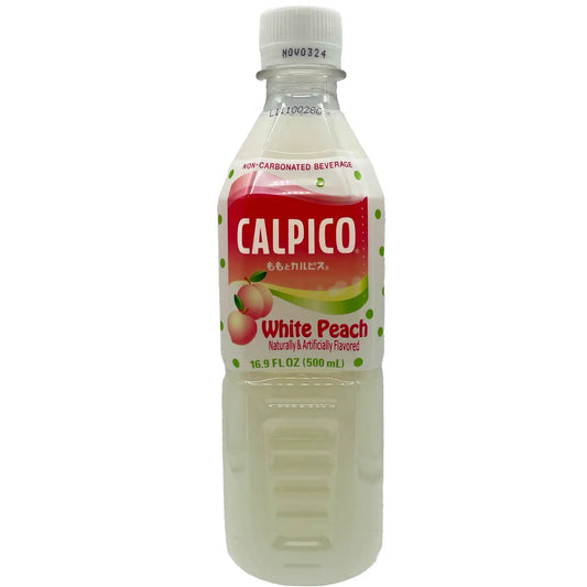 Calpico Non-Carbonated Soft Drink, White Peach Flavor 16.9 fl oz