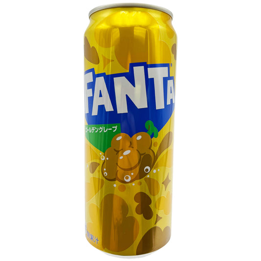 Japanese Fanta Golden Grape Soda Can 16.9 floz