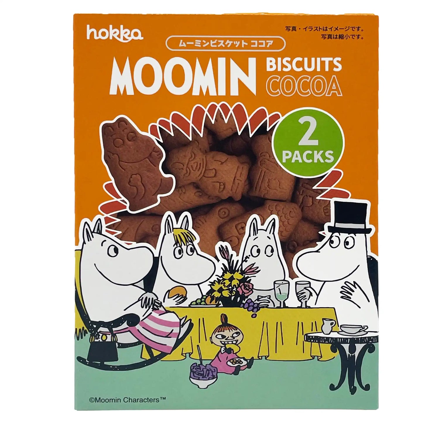 Hokka Moomin Cocoa Biscuits Box 2.53 oz