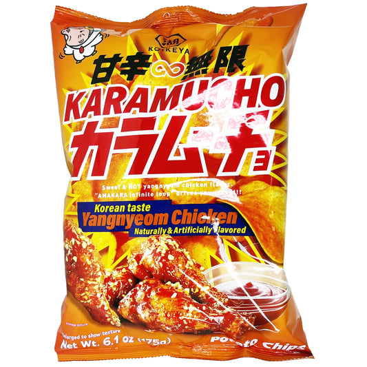 Koikeya Karamucho Yangnyeom Sweet & Hot Chicken Flavor Chips 6.1 oz