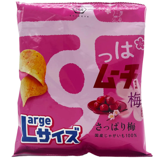 Koikeya Suppamucho Ume Potato Chips Refreshing Ume Value Pack 4.3 oz