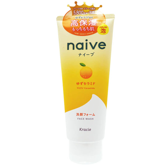 Kracie Naive Face Wash Yuzu Ceramide Scent 4.1 fl. oz