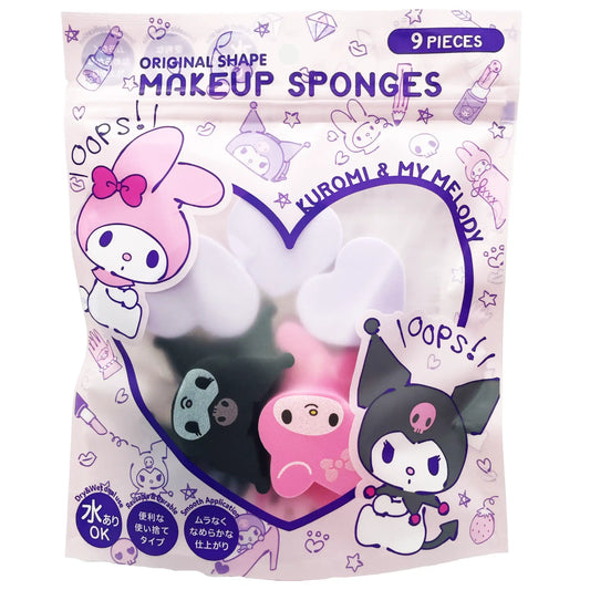 Sanrio Makeup Sponge Kuromi & My Melody 9 Pack 24 g