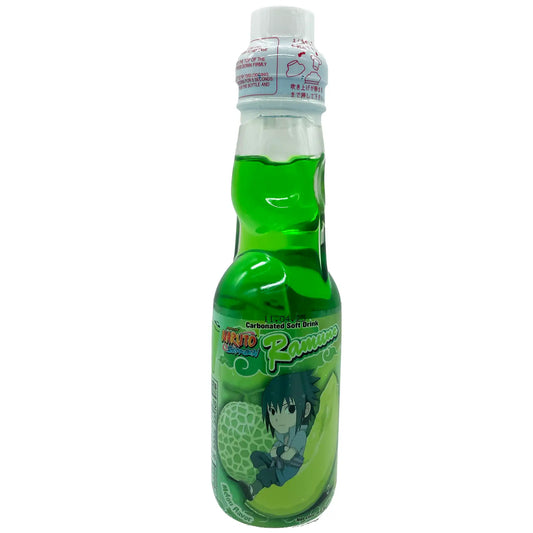 Naruto Ramune Soda Carbonated Soft Drink, Melon Flavor 6.6 fl. oz