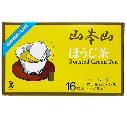 Yamamotoyama Hoji-cha Roasted Green Tea Bag 16 Pack 1.69 oz
