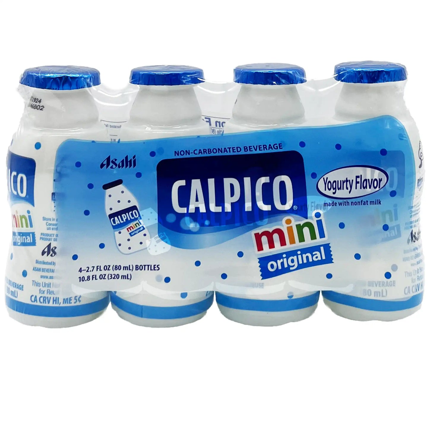 Calpico Mini Non-Carbonated Soft Drink, Original Flavor 4 Pack 10.8 oz