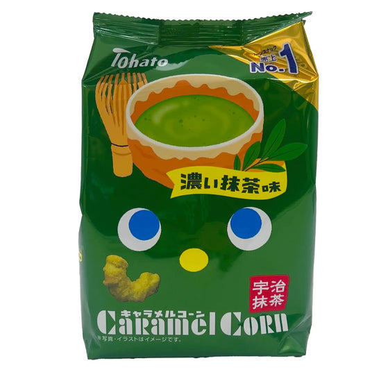 Tohato Caramel Corn Bold Matcha Flavor 2.29 oz