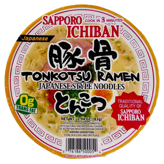 Sapporo Ichiban Tonkotsu Cup Ramen 2.94 oz