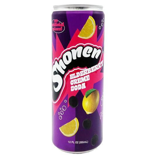 Shonen Creme Soda, Elderberry Flavor 12 fl. oz