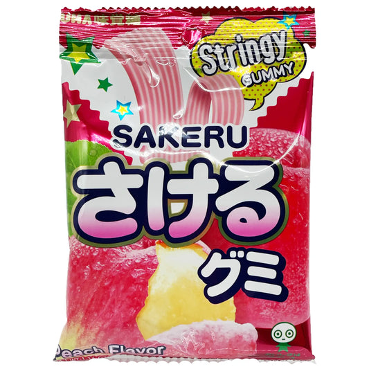 UHA Mikakuto Sakeru Gummy Peach Flavor 7 Sheets 1.16 oz