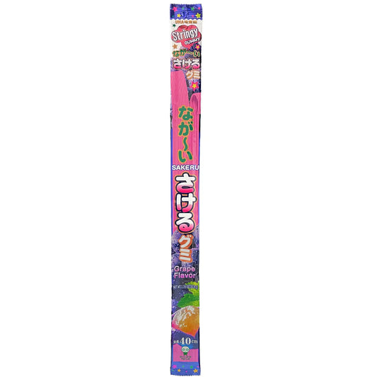 UHA Mikakuto Sakeru Stringy Gummy Grape Flavor 1.16 oz