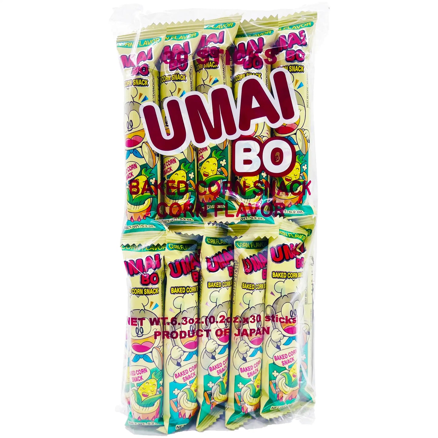 Riska Umaibo Baked Corn Snack 30 Pack 6.3 oz