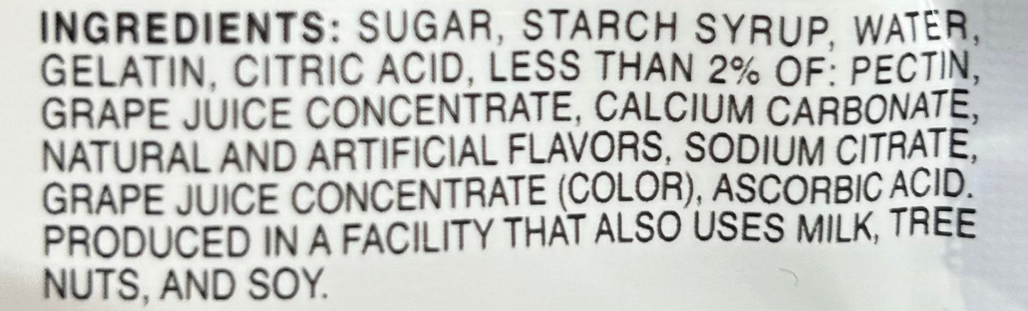 Kanro Pure Gummy Grape Flavor 1.97 oz