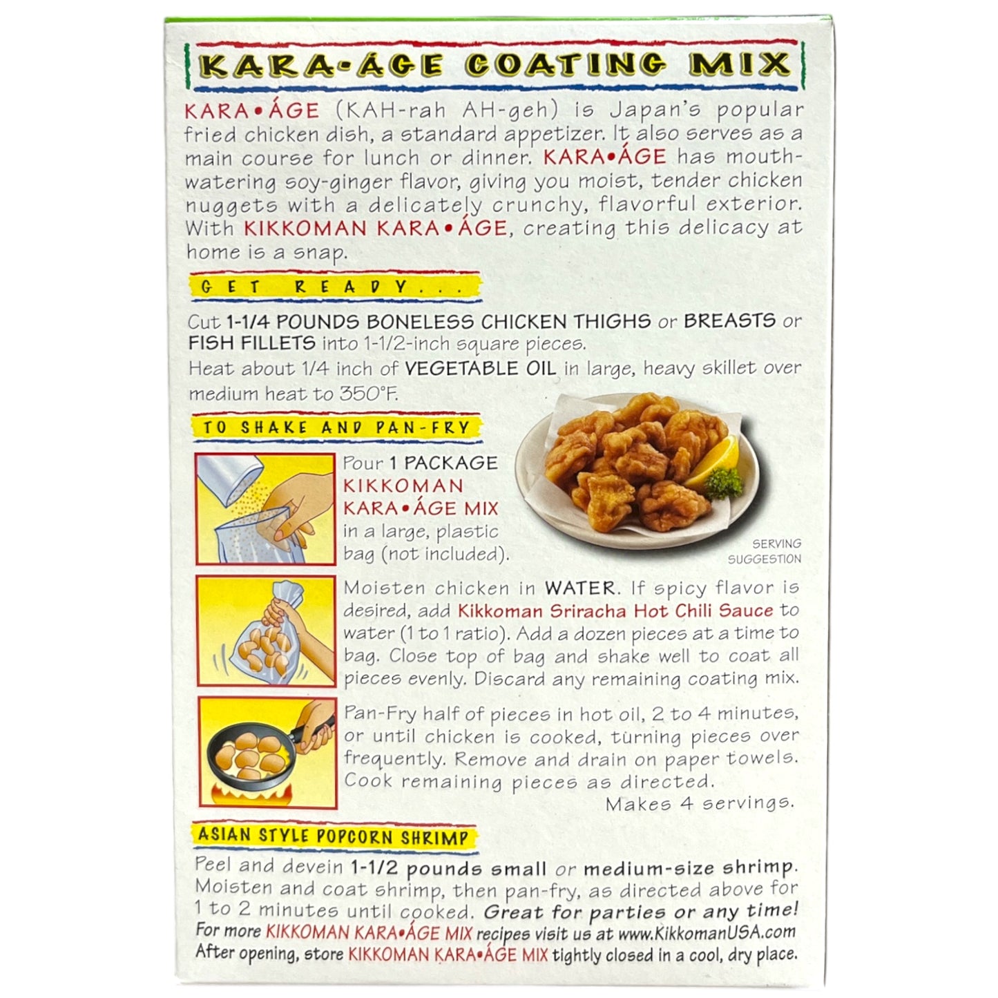 Kikkoman Karaage Coating Mix 3 oz
