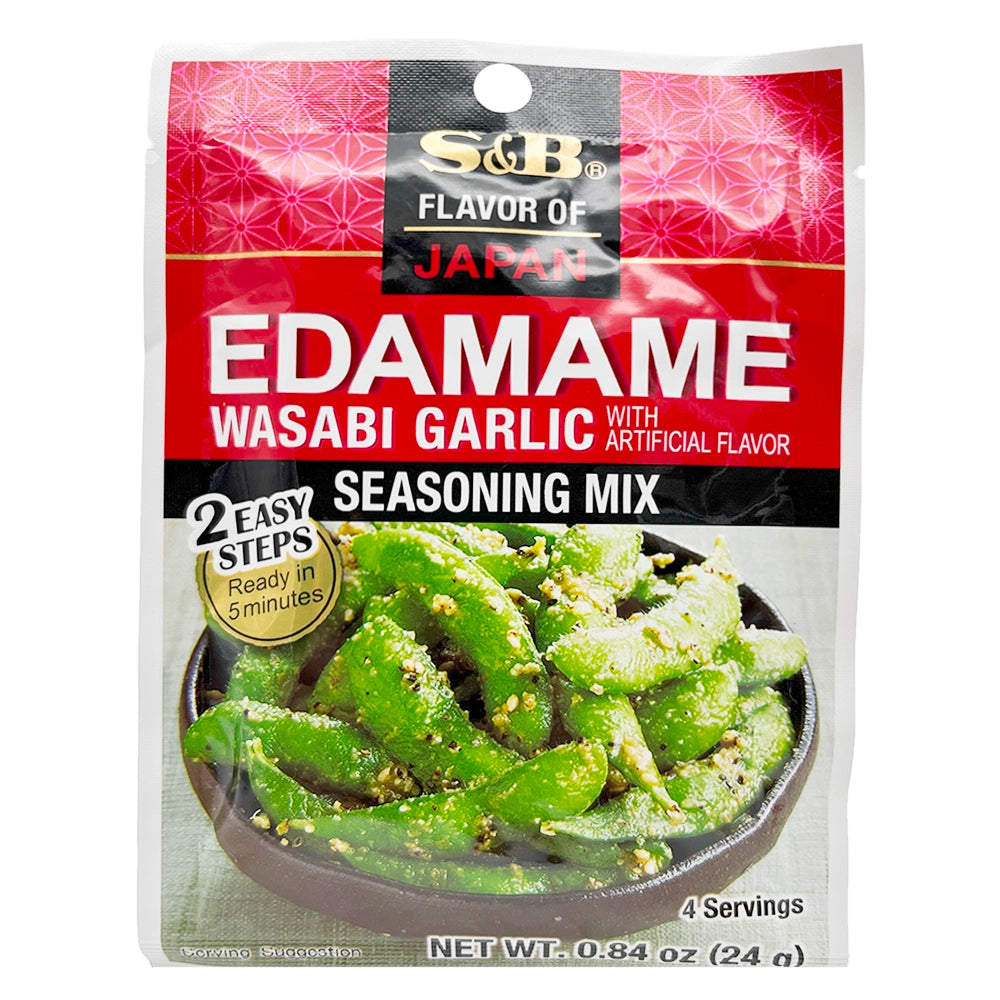 S&B Edamame Wasabi Garlic Seasoning Mix 0.84 oz