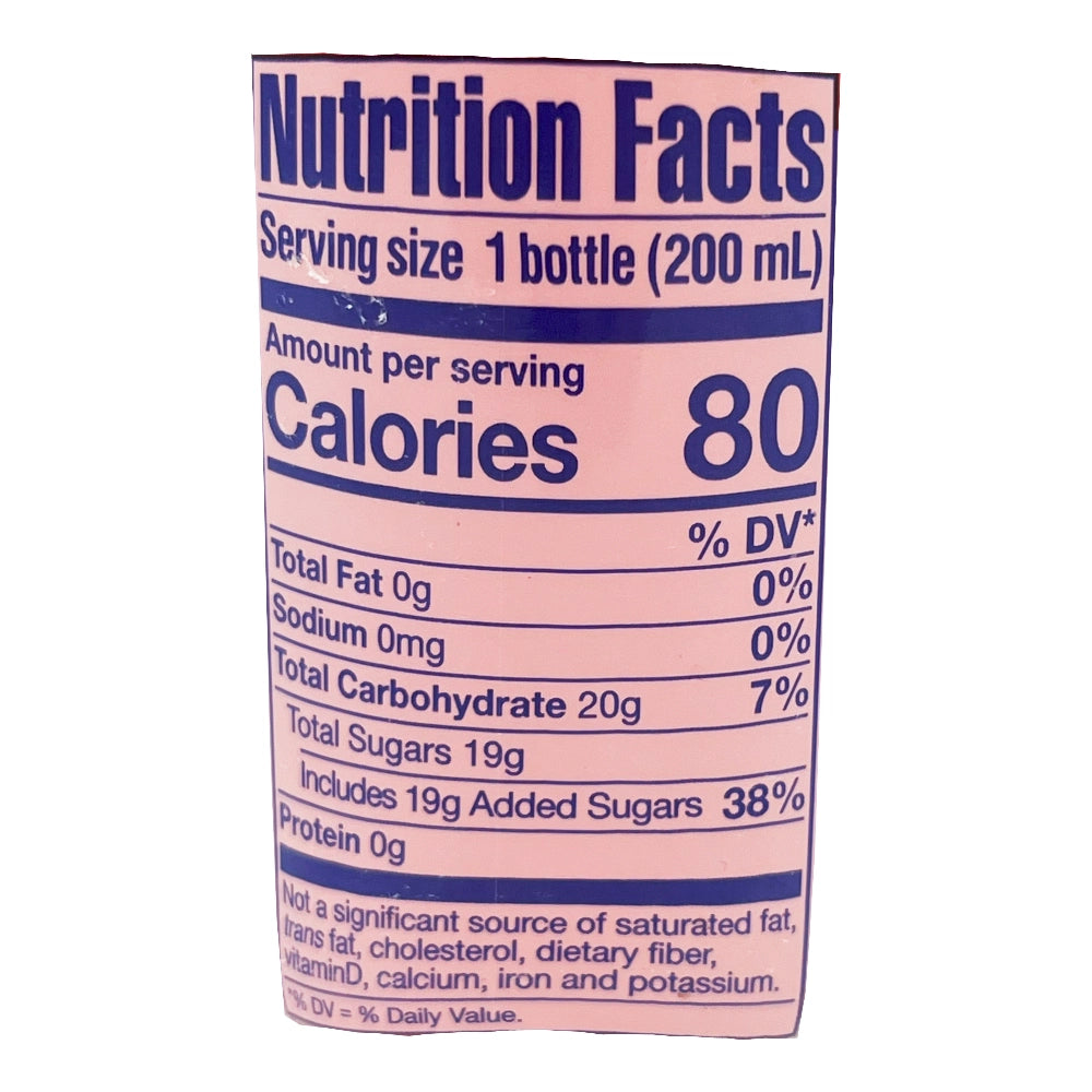 Shirakiku Ramune Carbonated Drink Strawberry 6.76 oz