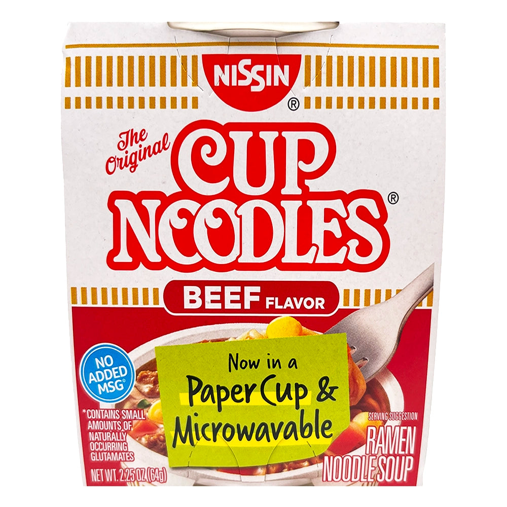 Nissin Cup Noodles Beef Flavor 2.25 oz