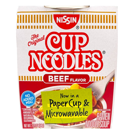 Nissin Cup Noodles Beef Flavor 2.25 oz