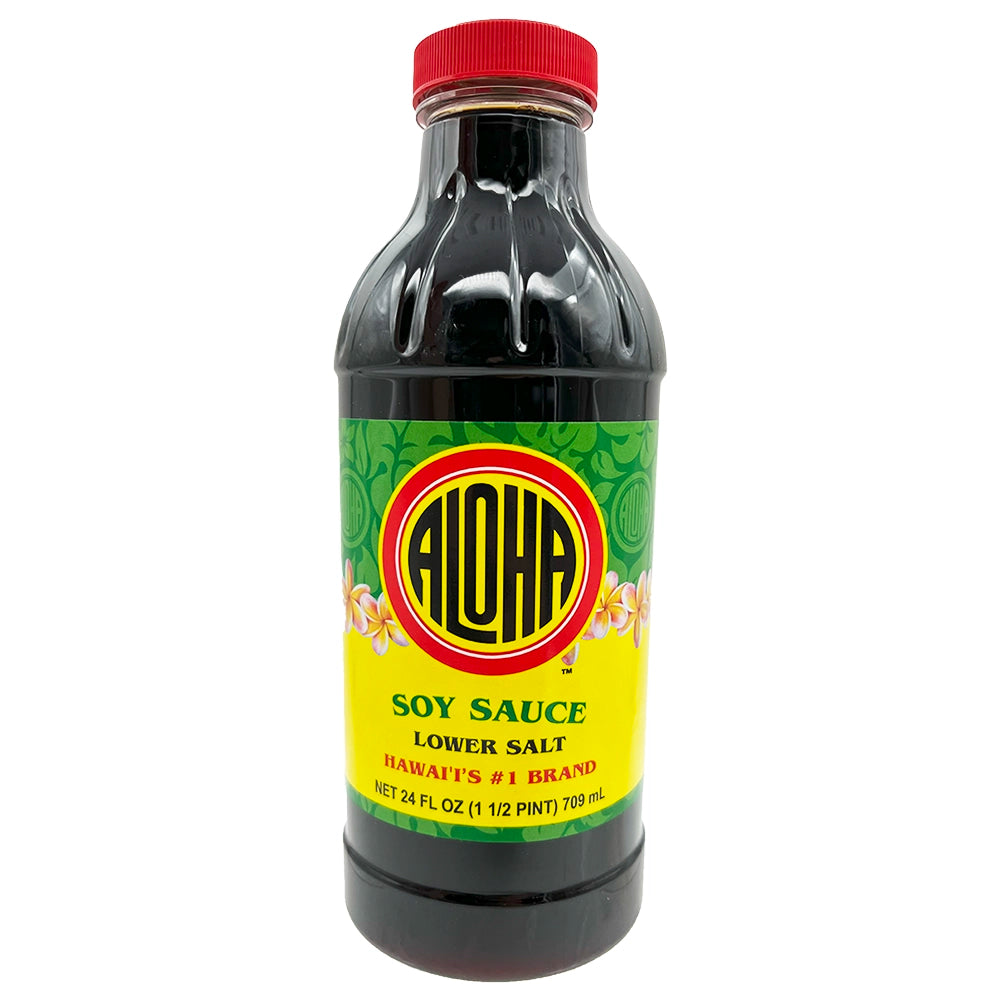 Aloha Soy Sauce Lower Salt 24 fl. oz.