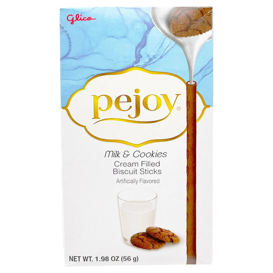 Glico Pejoy Milk & Cookies Cream Filled Biscuits 1.98 oz