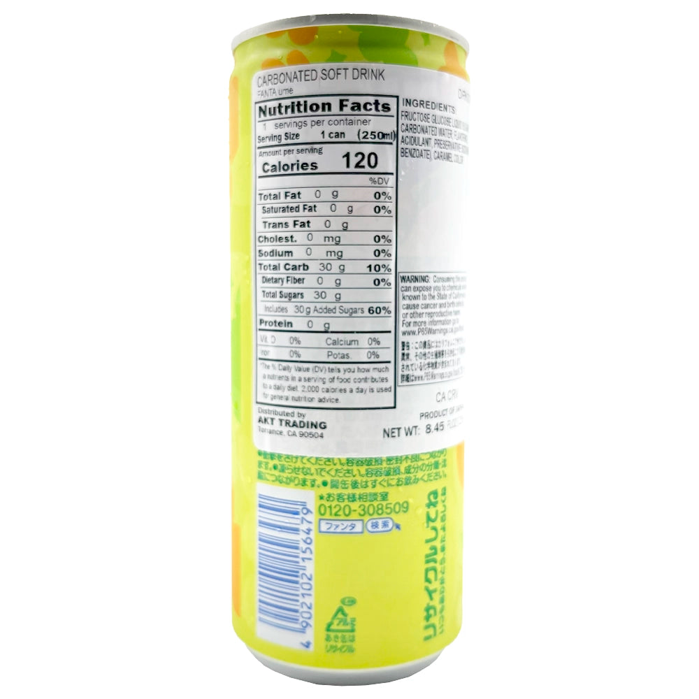Fanta Ume Carbonated Drink 8.45 oz