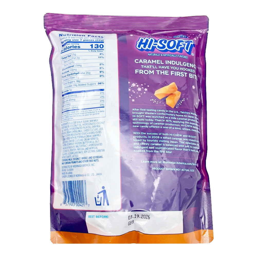 Morinaga Hi-Soft Salted Caramel Chews 10.59 oz
