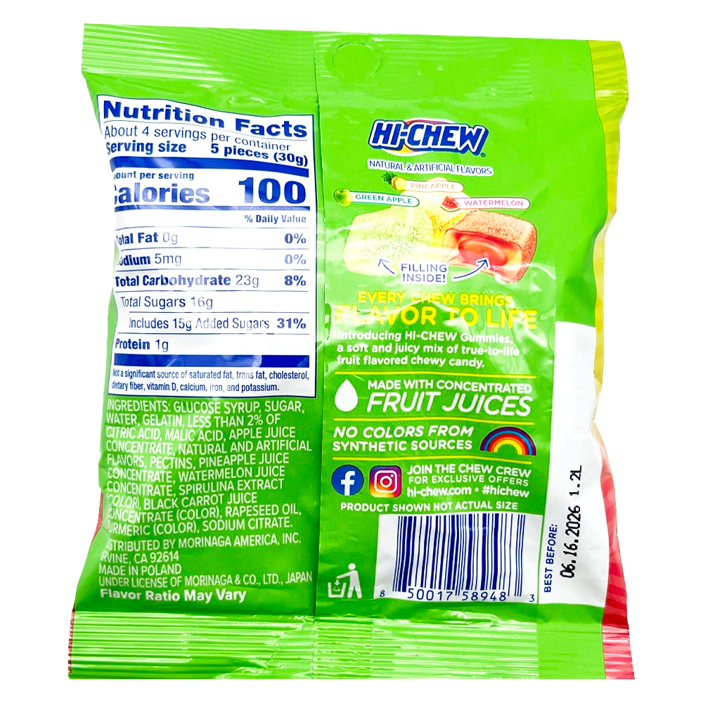 Morinaga Hi-Chew Gummies Sour 4.23 oz