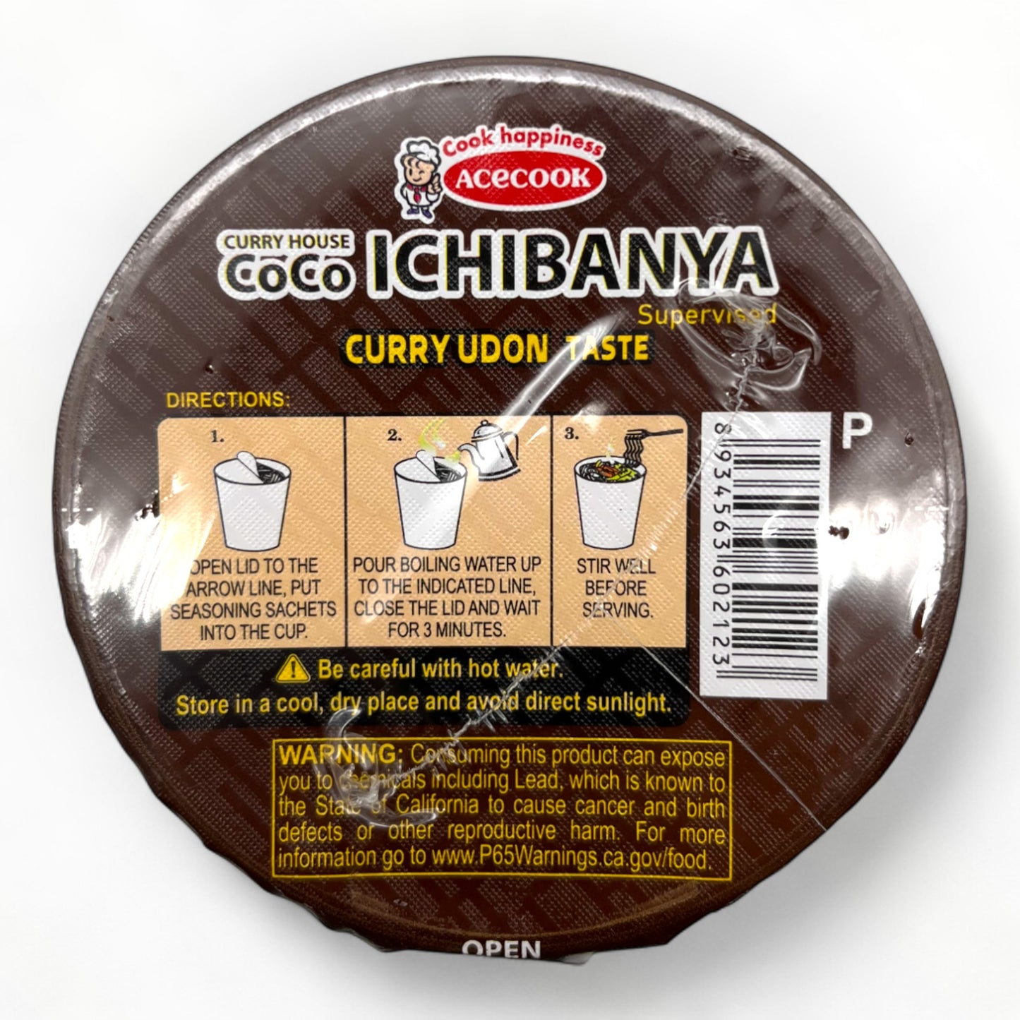Acecook Instant Noodles Coco Ichibanya Curry Udon Taste 2.2 oz