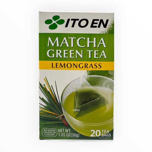 Itoen Matcha Green Tea Lemograss 20 Bags 1.05 oz