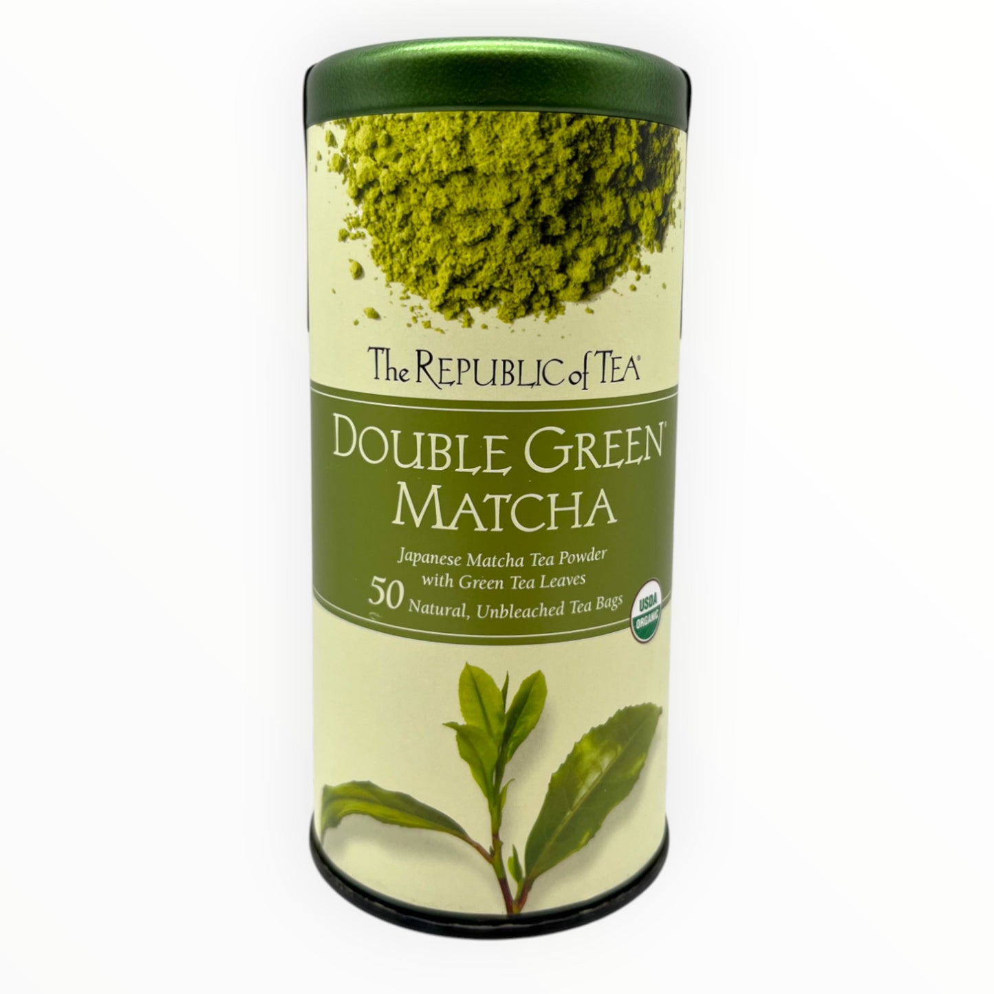 The Republic of Tea Double Green Matcha 50 Bags 2.65 oz