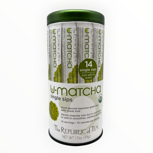 The Republic of Tea U Matcha Single Sips 14 Packs 1.7 oz