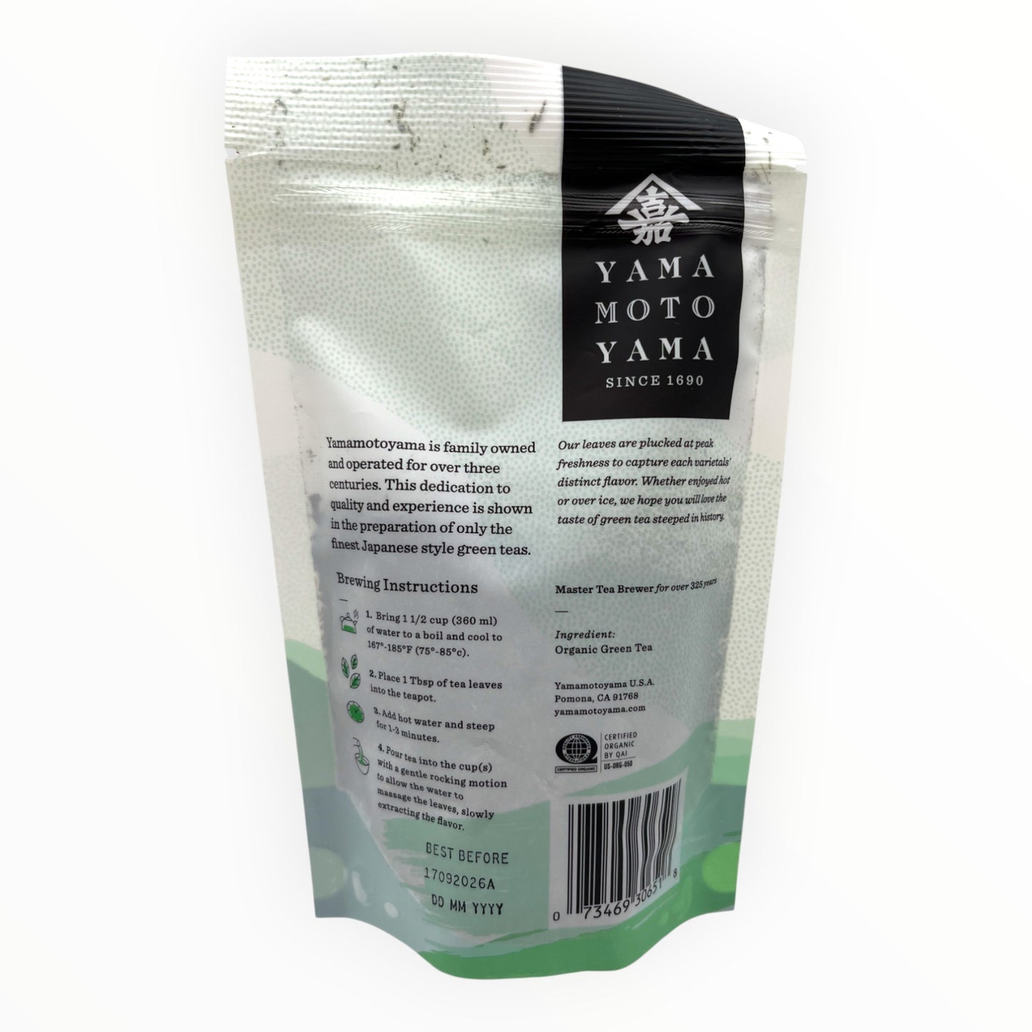 Yamamotoyama Organic Sencha Premium Loose Green Tea 3.5 oz