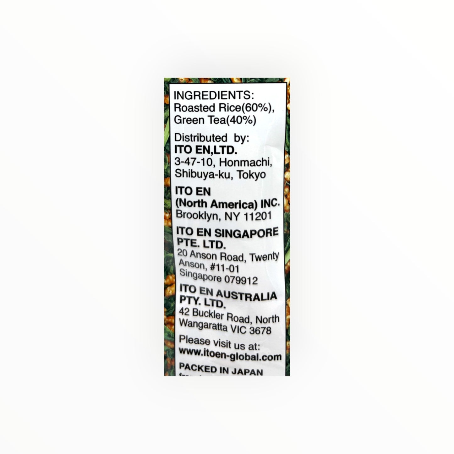Itoen Genmaicha Green Tea with Roasted Rice 10.6 oz