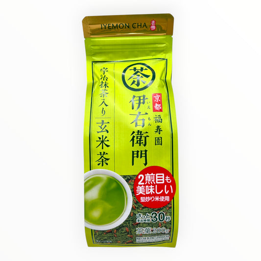Iyemon Cha Matcha Blend Genmaicha 7.05 oz