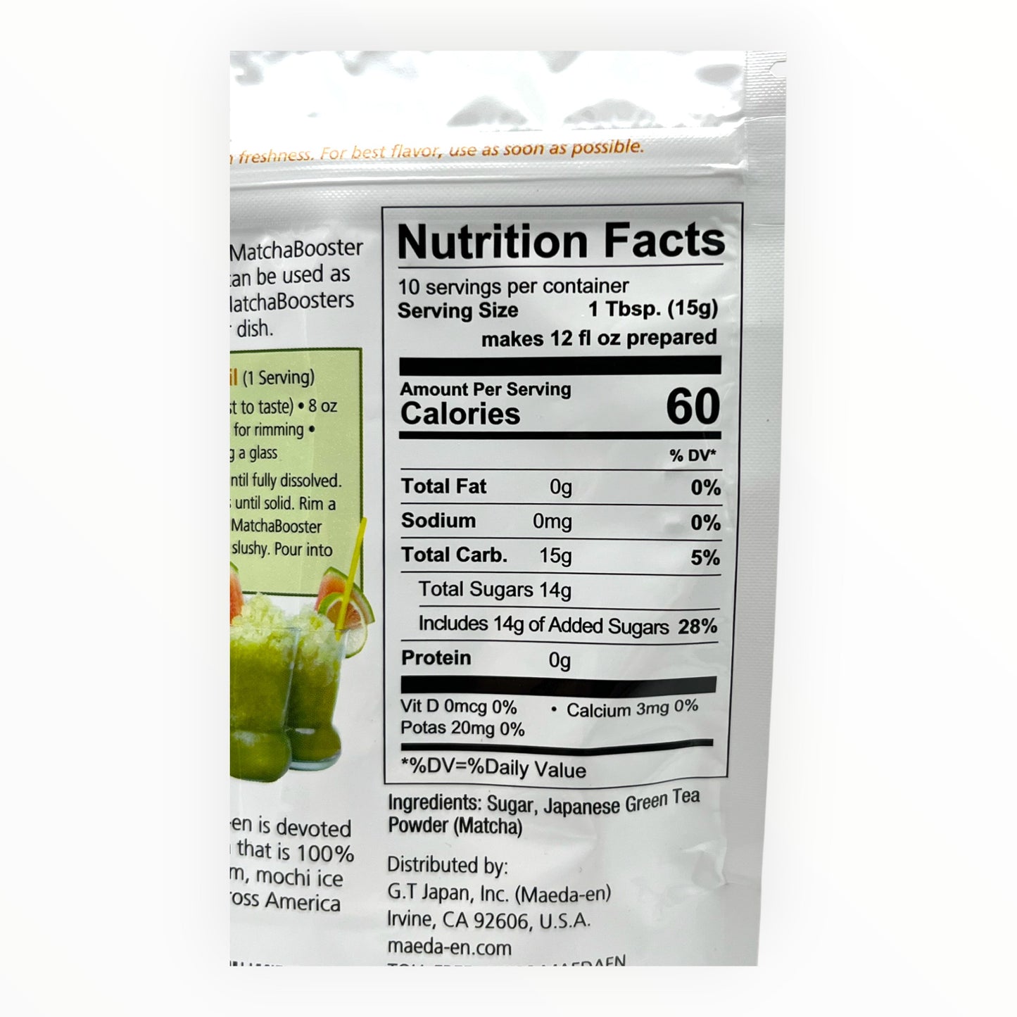 Maeda-en Matcha Booster Sweetened 5.28 oz