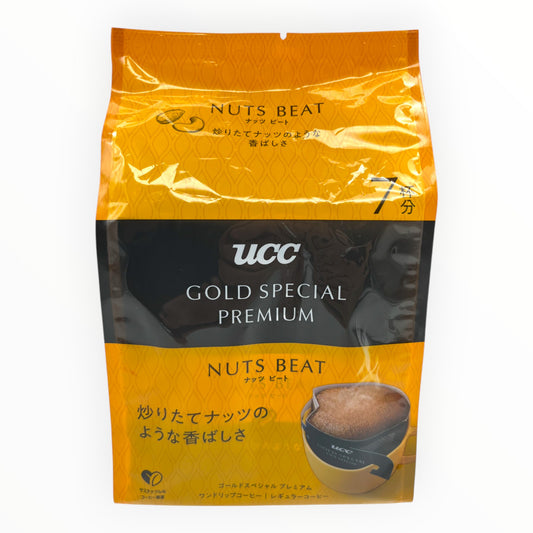 UCC Gold Special Premium One Drip Coffee Nuts Beat 7 Pack 2.46 oz