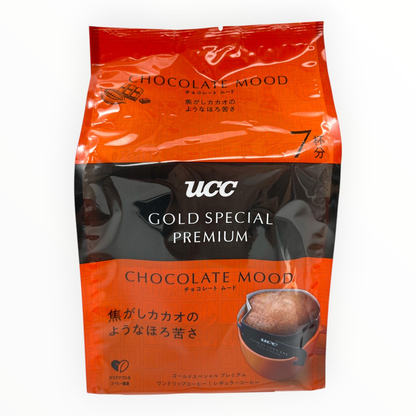 UCC Gold Special Premium One Drip Coffee Chocolate Mood 7 Packs 2.46 oz