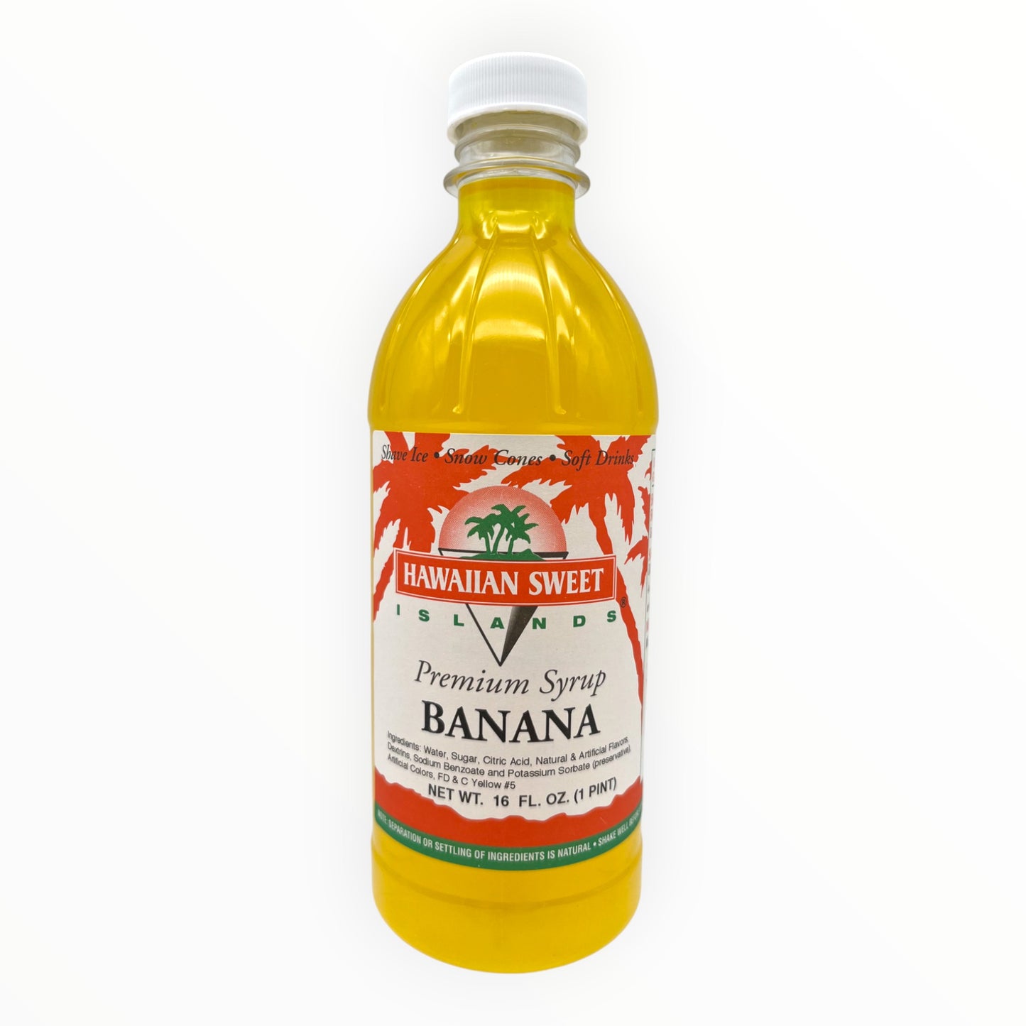 Hawaiian Sweet Islands Premium Syrup Banana 16 fl oz
