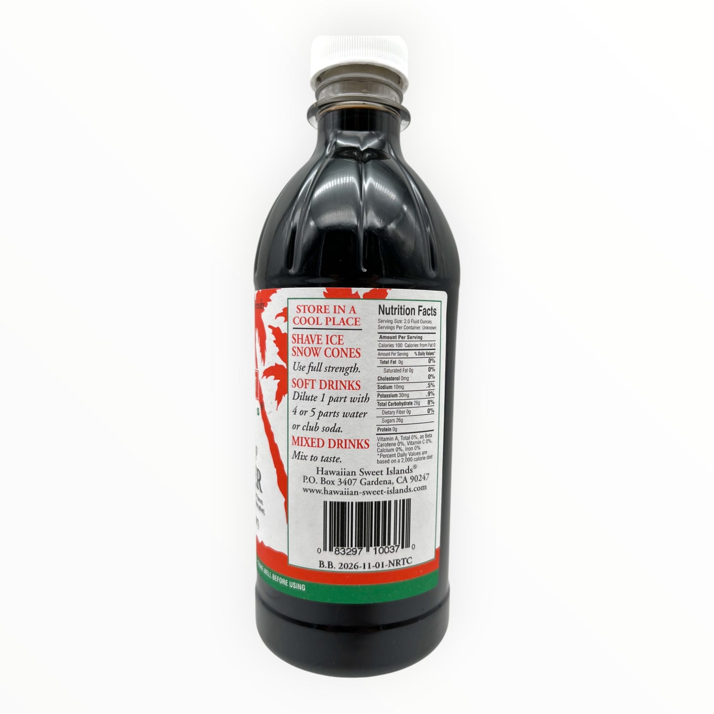 Hawaiian Sweet Islands Premium Syrup Root Beer 16 fl oz