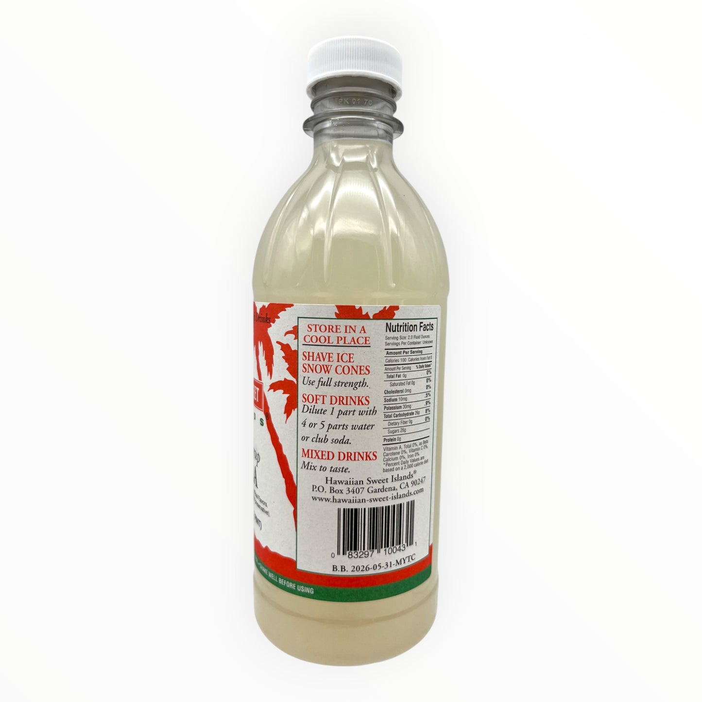 Hawaiian Sweet Islands Premium Syrup Vanilla 16 fl oz