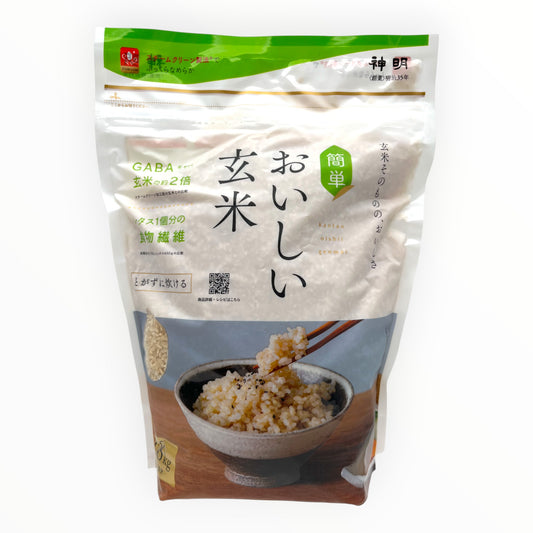 Shinmei Oishi Genmai Short Grain Brown Rice 4 lbs